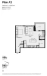 Format Plan A2 1 bed+1 bath