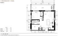 One Bear Mountain Plan A 1 bed+DEN