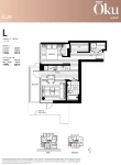 Oku - 64|Oak Plan L Urban 2 +1 bath+Flex