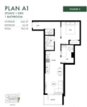 Minoru Square Plan A1 Studio+DEN+1 bath