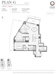 One Park Plan G 2 bed+2 bath