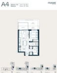 Frame Plan A4 1 bed+DEN+1 bath