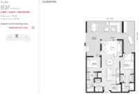 Redbridge Plan B3F Terrace 2 bed+2 bath+DEN
