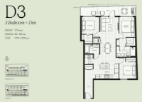 Thesis Plan D3 3 bed+DEN+2 bath