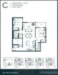 Milagro Plan C 2 bed+Flex+2 bath