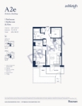 Ashleigh Oakridge Plan A2e 1 Beroom + Flex 1 Bathroom