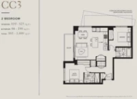 RC at CF Richmond Centre Plan-CC3-2-bed
