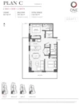 One Park Plan C 2 bed+DEN+2 bath