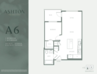 Ashton Plan A6 1 Bedroom 1 Bathroom