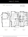 Onyx & Ivory Plan D1 3 bed+Flex+2