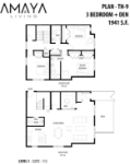 Amaya Living Plan TH( 3 bed+DEN+2