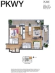Parkway 1 - Aspect Plan E 2 bed +2 bath