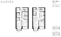 Carven Plan SKY TH1 3 bed+3 bath