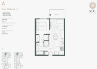 Sol Plan A 1 bed+1 bath