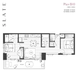 Slate Plan B10 2 bed+2 bath