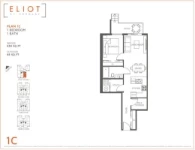 Eliot Plan 1C 1 bed+1 bath
