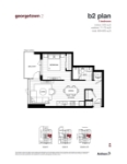 Georgetown Two b2 plan 1 bed 1 bath