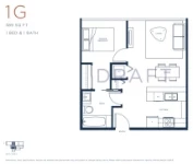 The Capstan Plan 1G 1 bed+1 bath