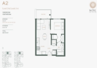 Sol Plan A2 1 bed+1 bath