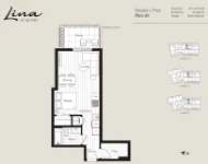 Lina at QE Park Plan A6 Studio+Flex+1 bath