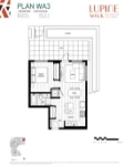 Lupine Walk Plan WA3 1 bed+1 bath