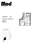 Mod Plan 08 1 bed+1 bath