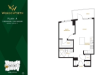 Wordsworth Plan A 1 bed+1 bath