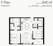 Hue Plan F 2 bed+1