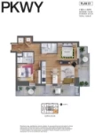 Parkway 1 - Aspect Plan E1 2 bed+2 bath