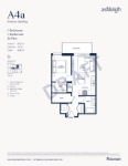 Ashleigh Oakridge Plan A4a 1 Beroom + Flex 1 Bathroom