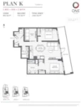 One Park Plan K 2 bed+DEN+2 bath