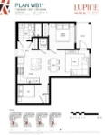 Lupine Walk Plan WB1 1 bed+DEN+1 bath