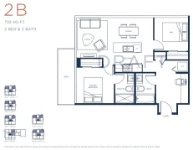 The Capstan Plan 2B 2 bed+2 bath