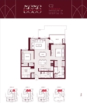 5656 Balaclava Plan C2 2 bed+2bath