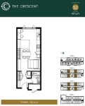 The Crescent at Red Plan S2 Studio+1 bath