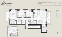 Lina at QE Park Plan PH7 3 bed+Flex+DEN+2 bath