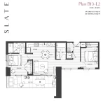 Slate Plan B10-L2 2 bed+2 bath