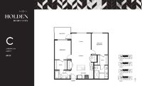 Holden Residences Plan C 2 bed 2 bath