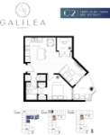 Galilea Plan C2 1 bed+Flex+1 bath