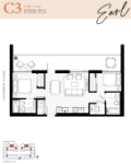 Earl Plan C3 2 bed+Flex+2 bath