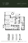 Arcadia Plan L 3 Bedroom 2 Bathroom