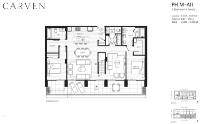 Carven Plan PHM-Alt 2 bed+Family+2 bath