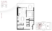 Reign Plan B3 1 bed+DEN+1 bath