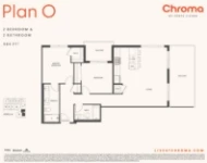 Chroma Plan O 2 bed+2 bath