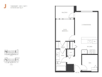 VIVA Plan J 1 bed+DEN+1 bath