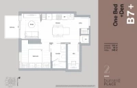 2 Burrard Place Plan B7 1 bed + DEN