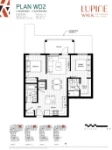 Lupine Walk Plan WD2 2 bed+2 bath