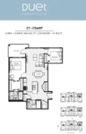 Duet Plan C7 2 bed+2 bath