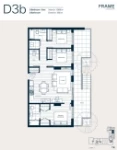 Frame Plan D3b 3 bed+DEN+2 bath