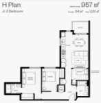 Hue Plan H Jr 3 bed+2 bath